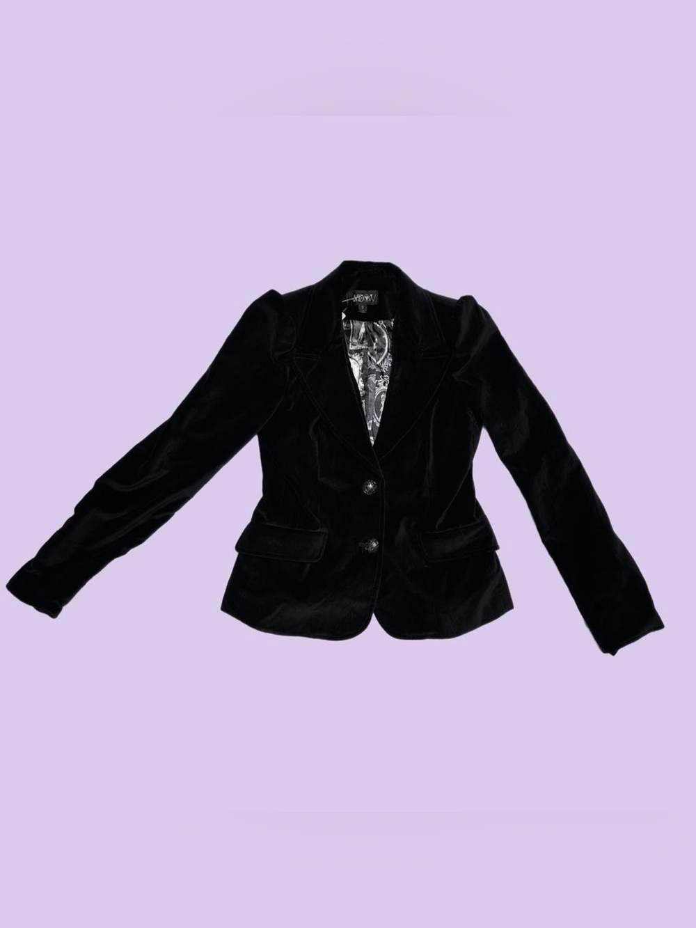 Dolls Kill Widow Dark Bloodlust Velvet Blazer